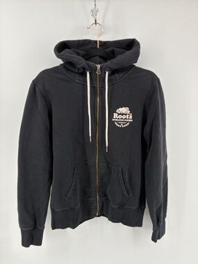 Roots Black Athletic Loungewear Hoodie Cottagecore